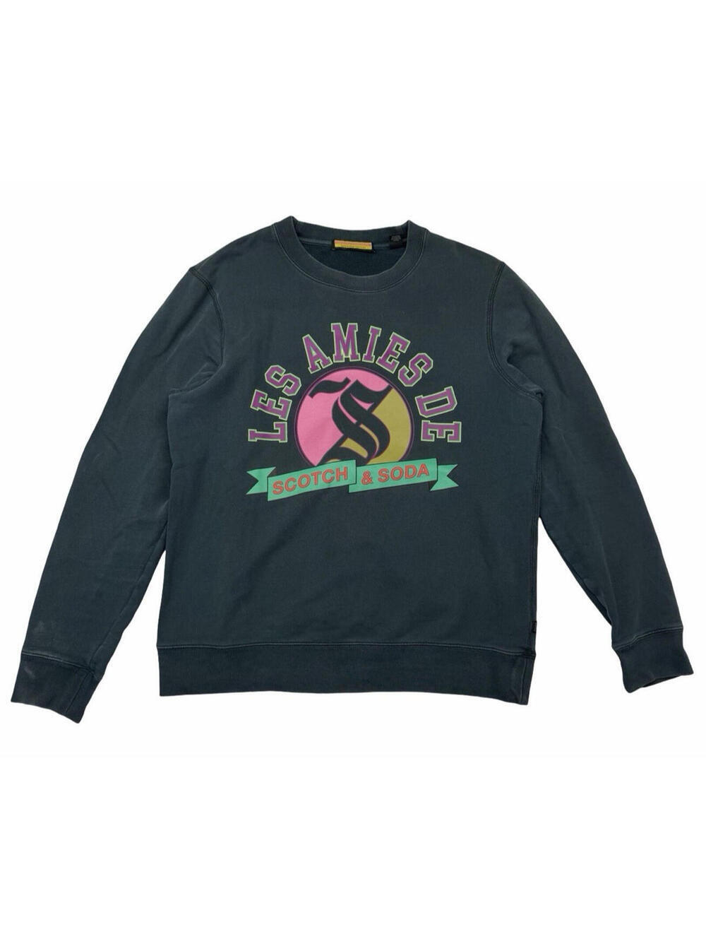 Scotch & Soda Les Aimes De Graphic Crewneck Sweatshirt Forest Green Size L